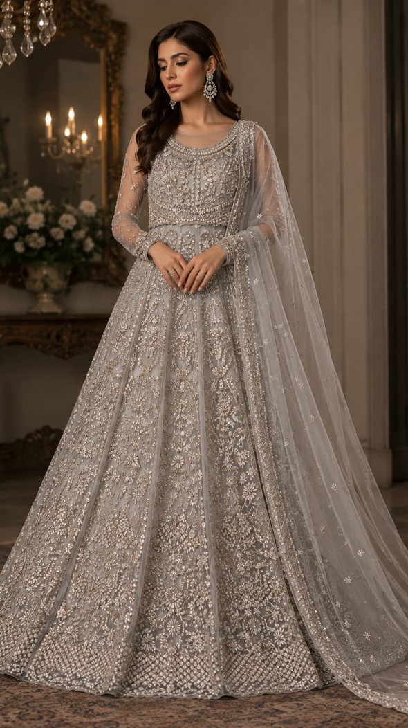 Chaandni - bespoke embroidery maxi | Tailor-Ready | Unstitched